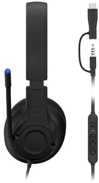 Ausinės Belkin Gaming Ant ausų uždedamos skirta Kids with Cable Juodas (ENA011HQBK)