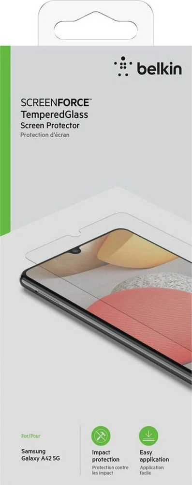 Belkin Glass, skirtas Samsung A42, grūdintas stiklas, su aplikatoriumi