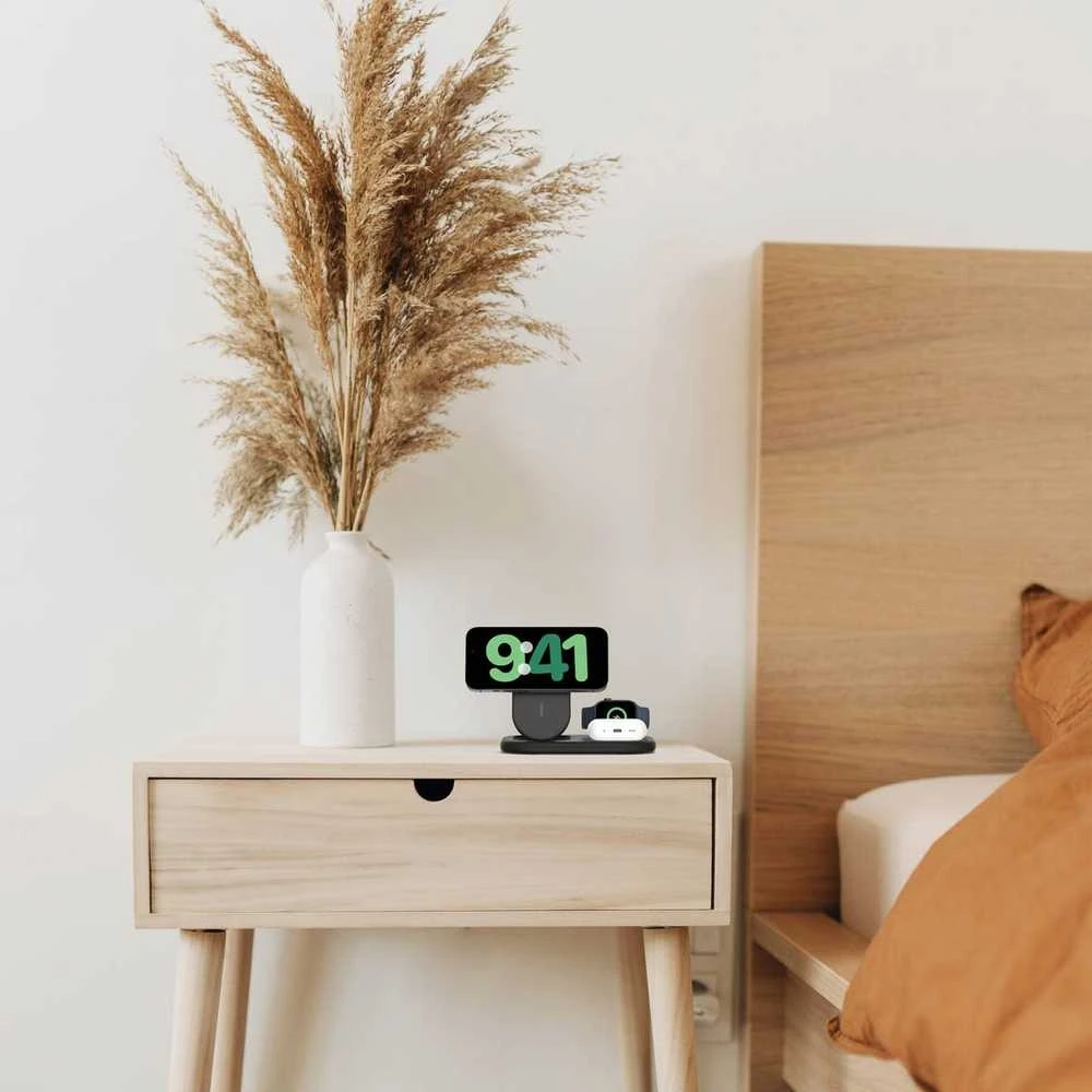 Belkin BoostCharge Headphones, Išmanusis telefonas, Išmanusis laikrodis Juodas USB Wireless charging Fast charging Indoor