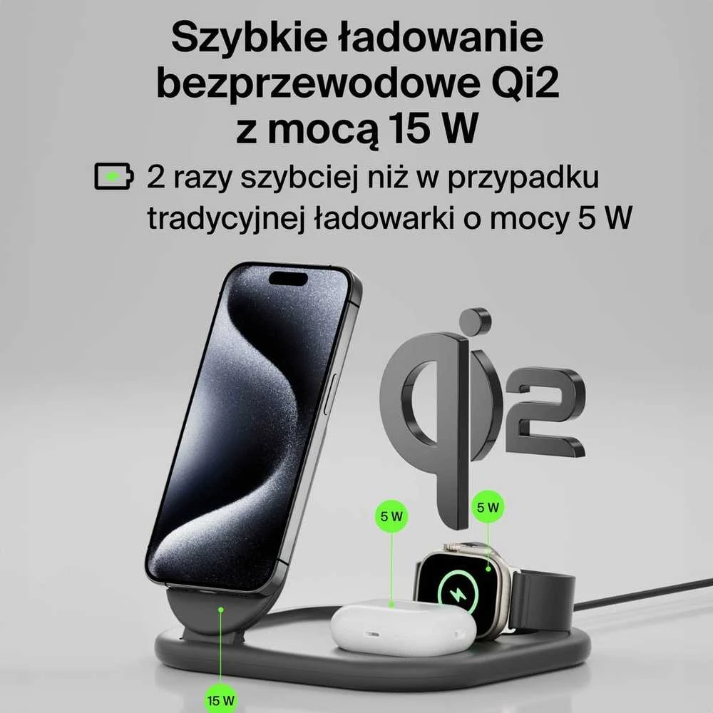 Belkin BoostCharge Headphones, Išmanusis telefonas, Išmanusis laikrodis Juodas USB Wireless charging Fast charging Indoor