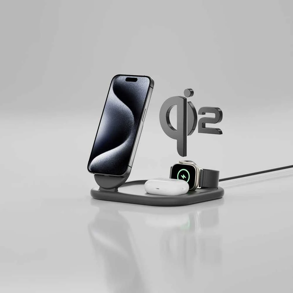 Belkin BoostCharge Headphones, Išmanusis telefonas, Išmanusis laikrodis Juodas USB Wireless charging Fast charging Indoor