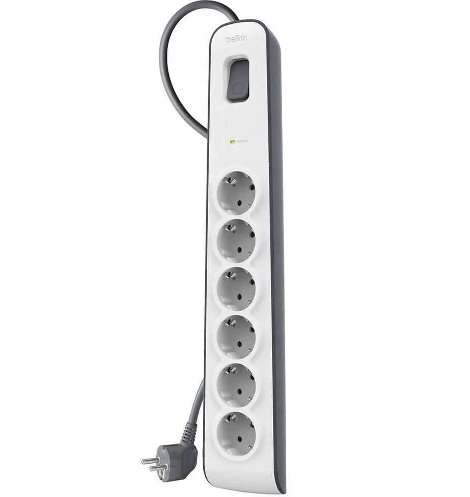 Belkin 650J, 6 Schuko lizdai, 2m