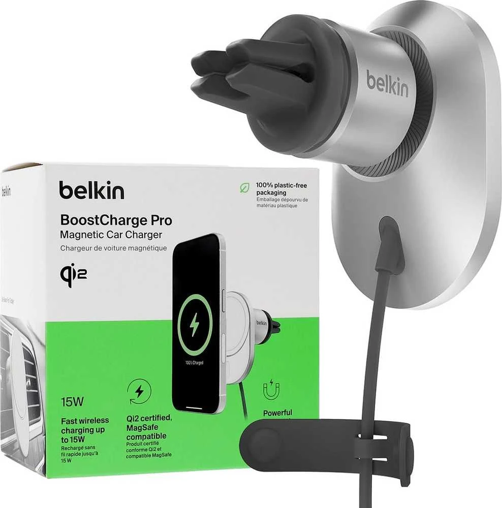 Belkin Qi2.0, 15W, pilka