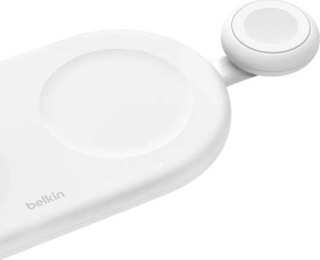 Belkin nešiojamas USB-C įkrovimo stovas Apple Watch laikrodžiui, baltas (WIZ022GLWH-B1)