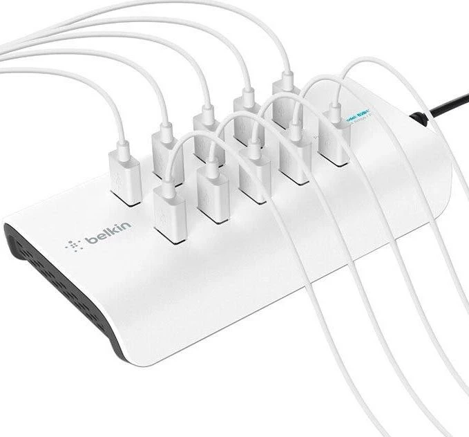 Belkin Rockstar 10 prievadų USB įkroviklis. stotis, 120W B2B139vf