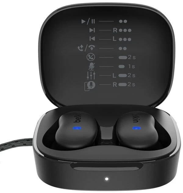 Belkin „SoundForm Anywhere“ belaidės ausinės, sw. AUC014hqBK