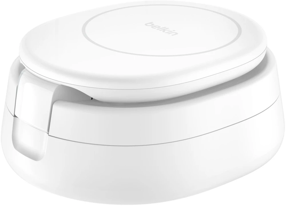 Belkin „Boost Charge“ sulankstomas akumuliatorius, 3 viename, įkroviklis, Qi2, su WIZ034kqWH