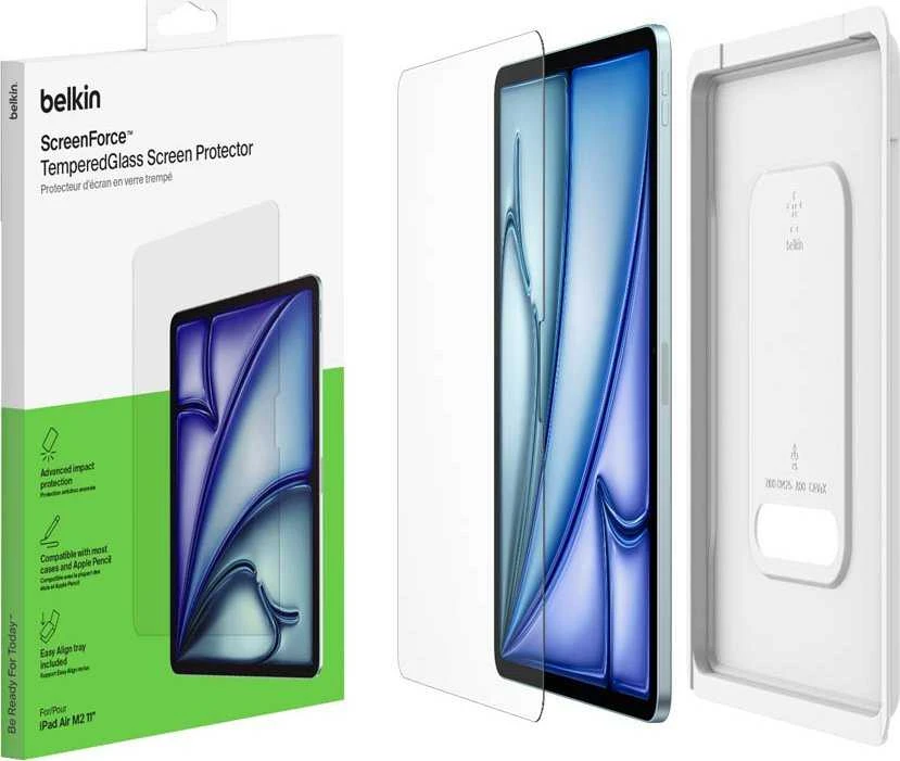 Belkin Szkło na iPad Air 11'' (M4), TemperedGlass, su aplikatorem