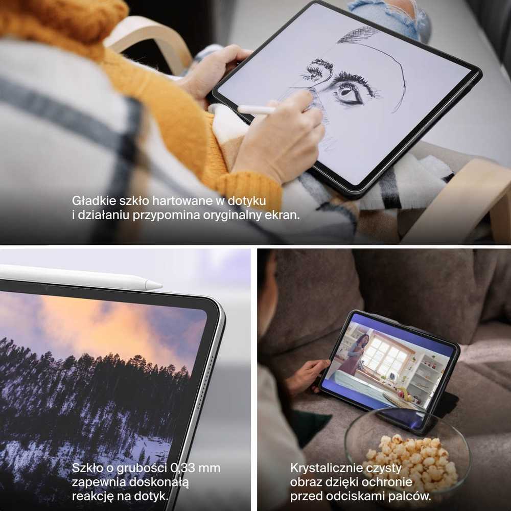 Belkin Szkło na iPad Pro 13'' (M4), TemperedGlass, su aplikatorem