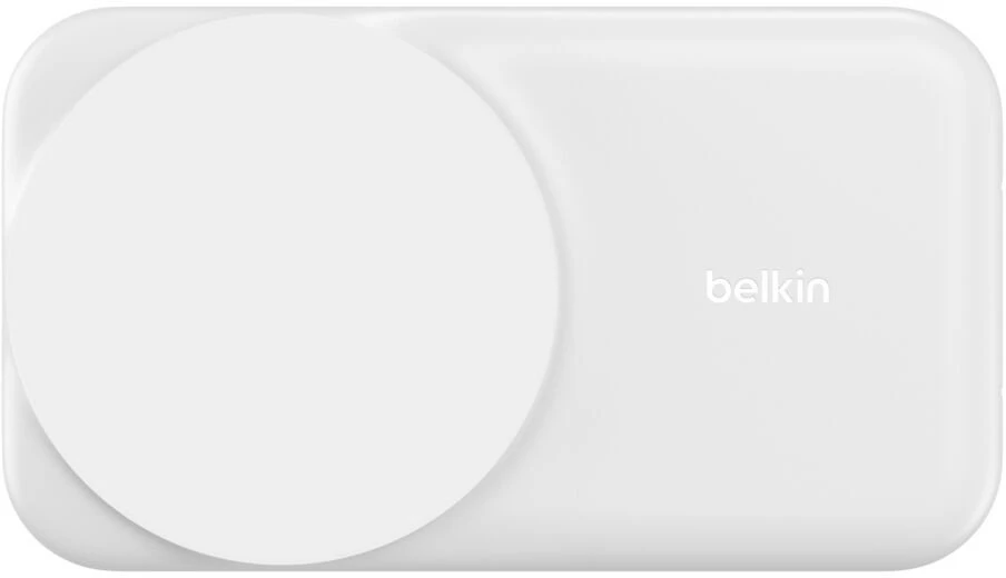 Belkin „UltraCharge“ 25 W Qi2 magn. 2 viename „Lad.klappb.ws. WIZ038kqWH“