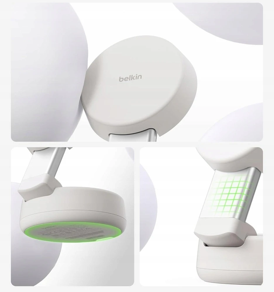 Belkin UltraCharge Pro magnetinis 2-in-1 Qi2 25W, smėlio spalvos