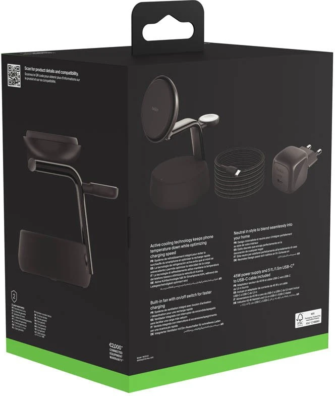 Belkin UltraCharge Pro 25W Qi2 mag.3-in-1 Ladest.sw. WIZ040kqCH