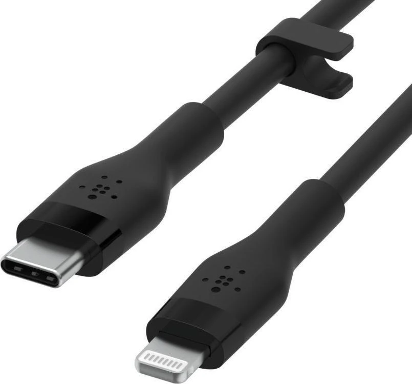 Belkin Flex Lightning/USB-C 15W 3m, mfi, 15W, juoda CAA009bt3MBK