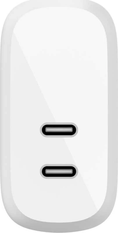 Belkin 2x USB C, maitinimo šaltinis, 40W, balta