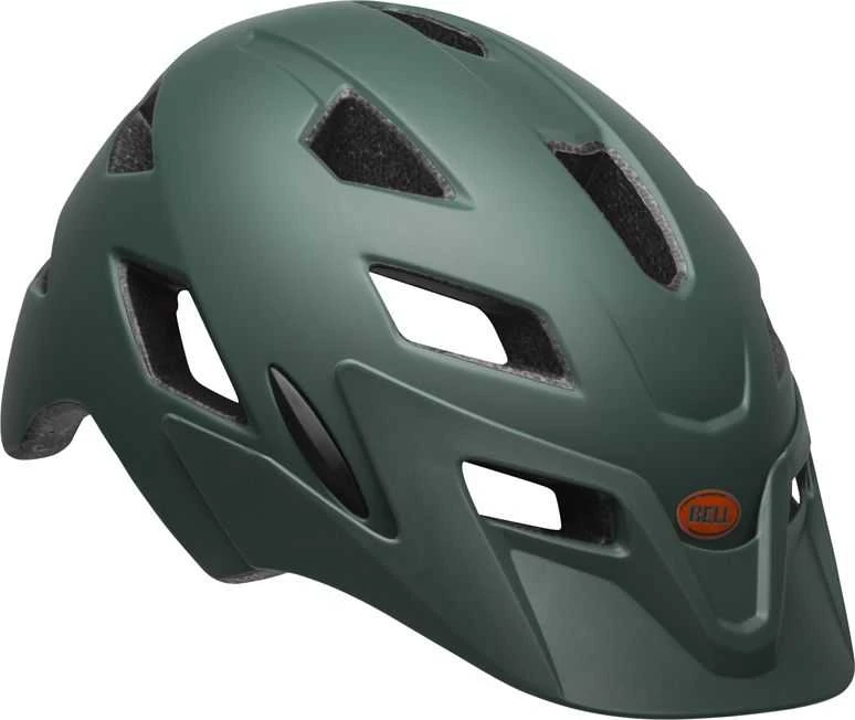 Bell Baby helmet Sidetrack Matte tamsiai žalia oranžinė. Universalus (47-54 cm) (BEL-71018)