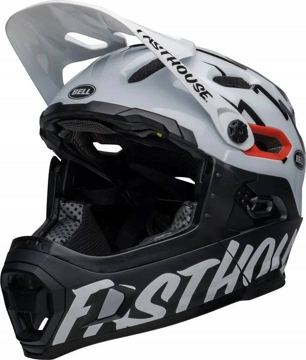 Bell Kask Super DH MIPS sferinės padangos, matinės, blizgios, juodos, rožinės. L (58–62 cm)