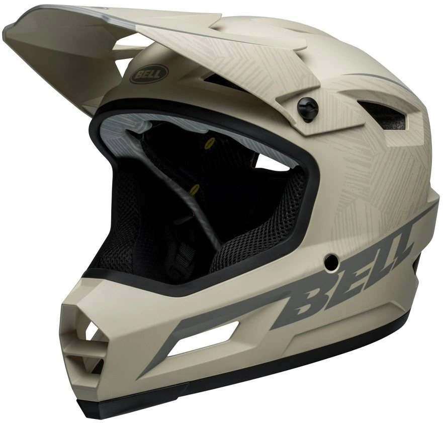 Bell Kask pilno veido šalmas SANCTION 2 DLX MIPS caiden 24 blizgus juodas baltas dydis XL (59-61 cm)