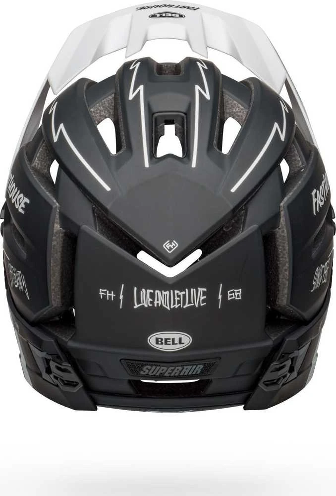 Bell Šalčio pilnas veidas BELL SUPER AIR RMOS SPHERIFINĖ matinė juoda balta židinys Roz. L (59-63 cm) (NEW)