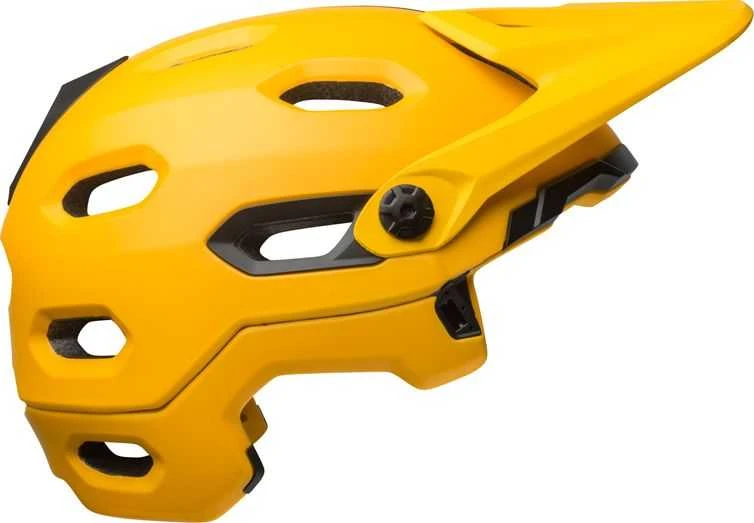 Bell Super DH Mips sferinės matinės blizgios geltonos juodos spalvos dydis S (52–56 cm) (BEL-71014)