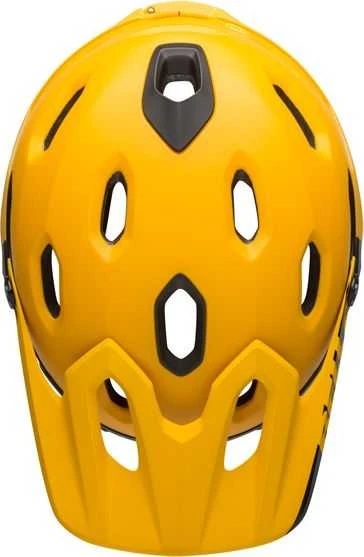 Bell Super DH Mips sferinės matinės blizgios geltonos juodos spalvos dydis S (52–56 cm) (BEL-71014)