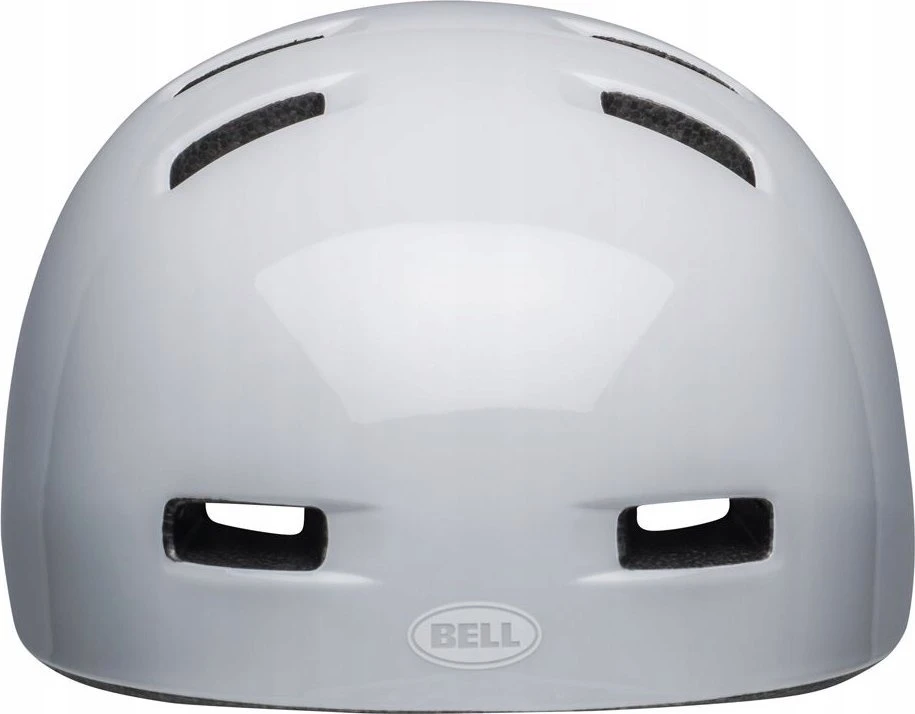 Bell LIL RIPPER balta, ragai raudoni. XS (45–52 cm)