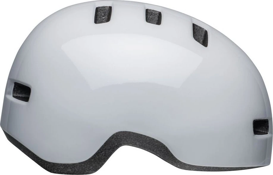 Bell LIL RIPPER balta, ragai raudoni. XS (45–52 cm)