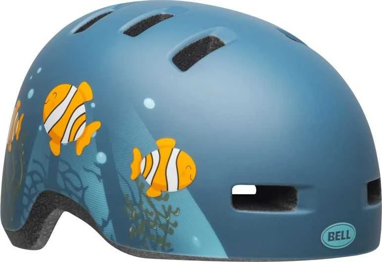 Bell Vaikiškas šalmas Lil Hopper klounas, matinė pilka mėlyna S (48-55 cm) (BEL-7104366)