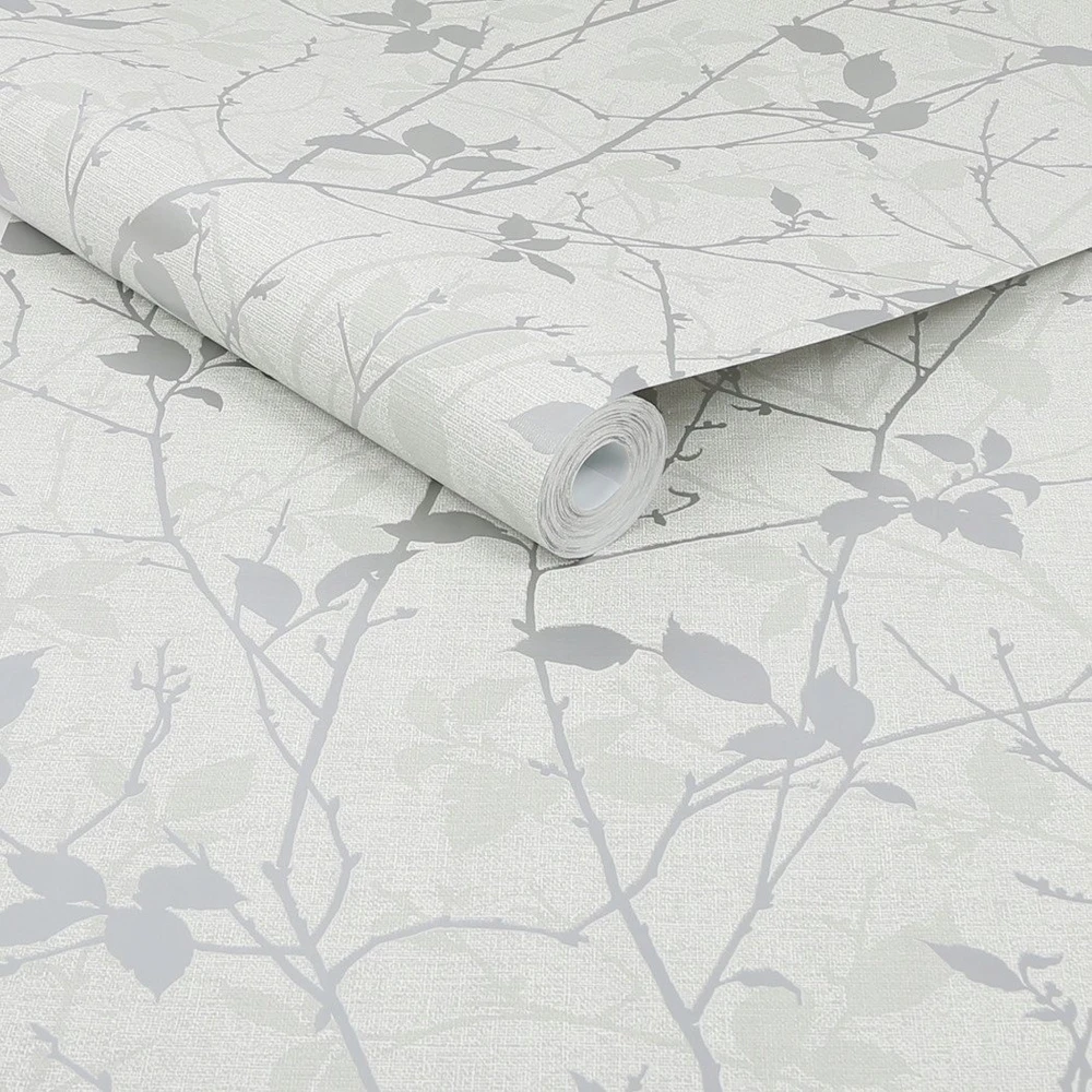 Bell WALLPAPER 122433 BELLE Baltas/Sidabrinis