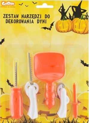 GoDan Bemag Įrankių rinkinys do dekorowania dyni Halloween, 5 dalys uniw