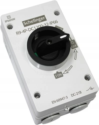 Schelinger Bemko Atjungiklis su izoliacija 32A 4P PV 1200V DC IP66