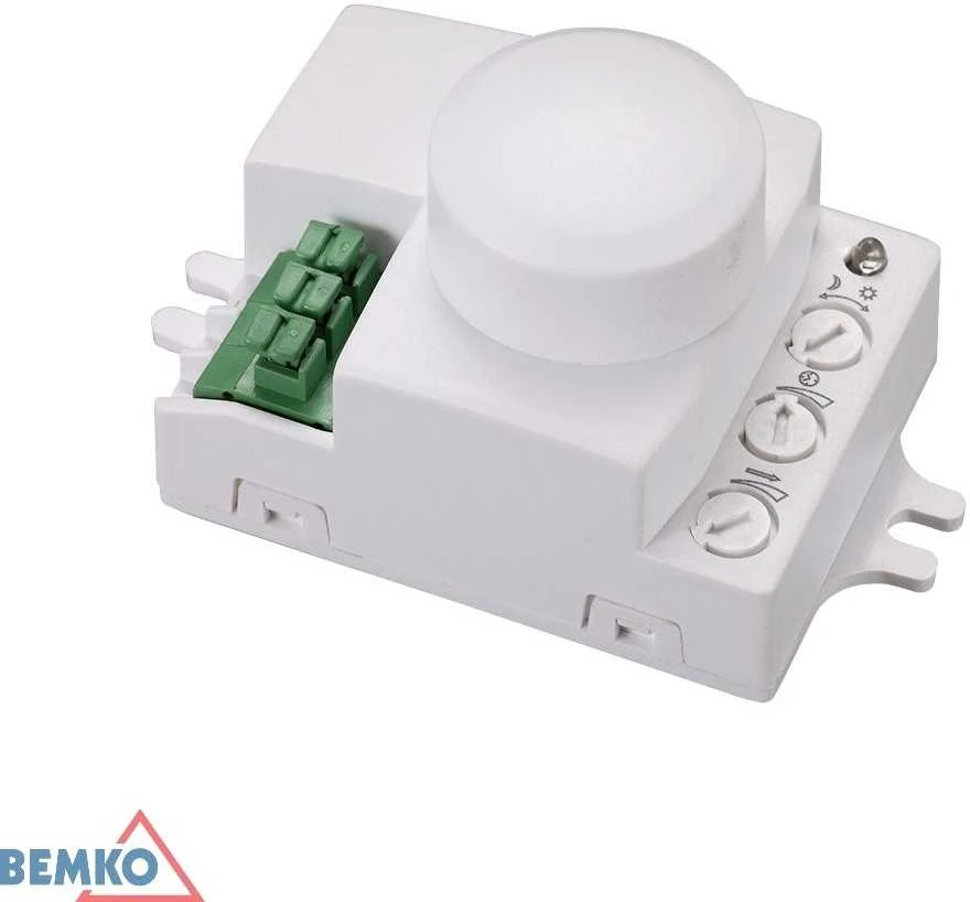 Bemko Mikrobangų jutiklis, baltas, IP20, max 1200W, 360°, 1-6m