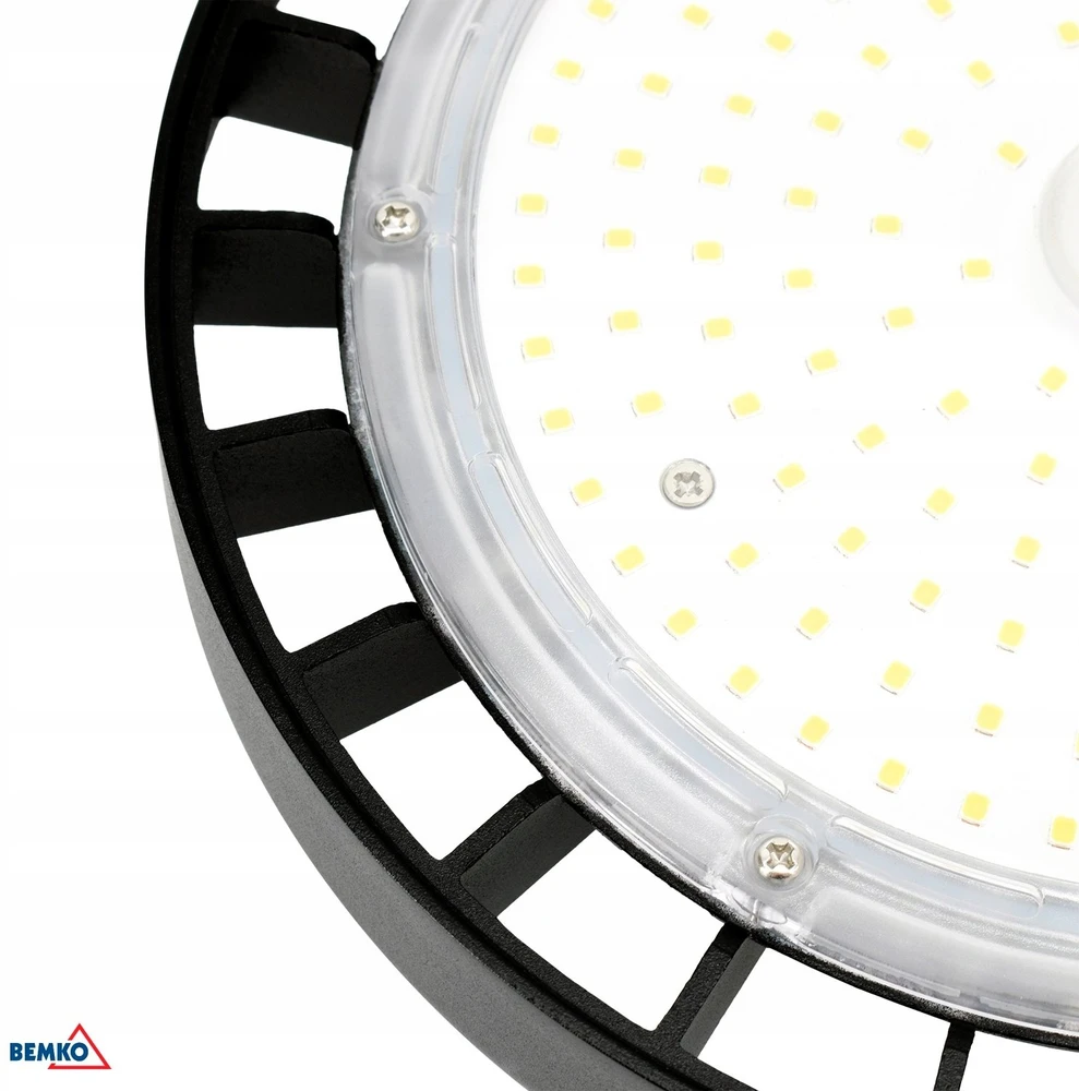 Bemko 100W LED UFO šviestuvas VOYAGER, juodas, 4000K, IP65, 120°