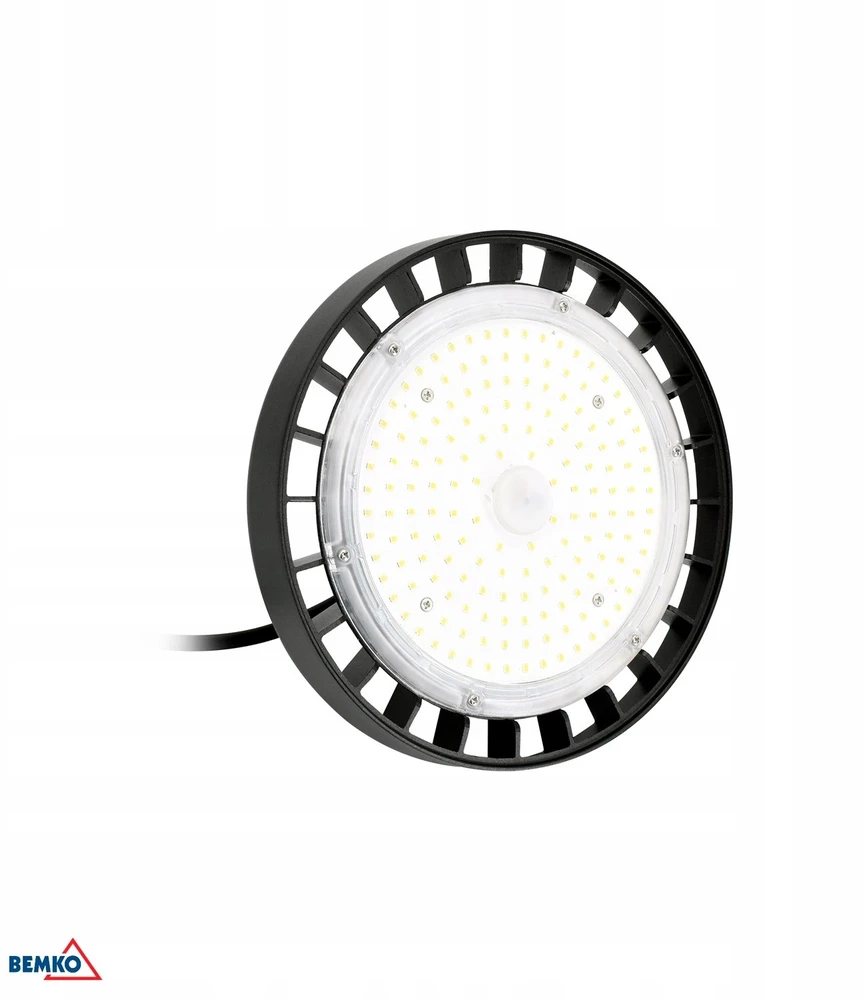 Bemko 100W LED UFO šviestuvas VOYAGER, juodas, 4000K, IP65, 120°