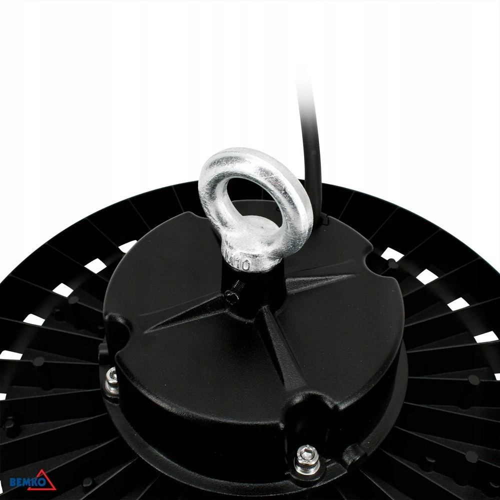 Bemko 100W LED UFO šviestuvas VOYAGER, juodas, 4000K, IP65, 120°