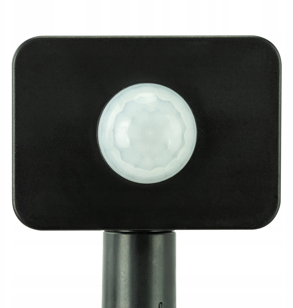 Bemko 10W LED prožektorius su judesio davikliu KASTEL, juodas, 4000K, IP65, 120°
