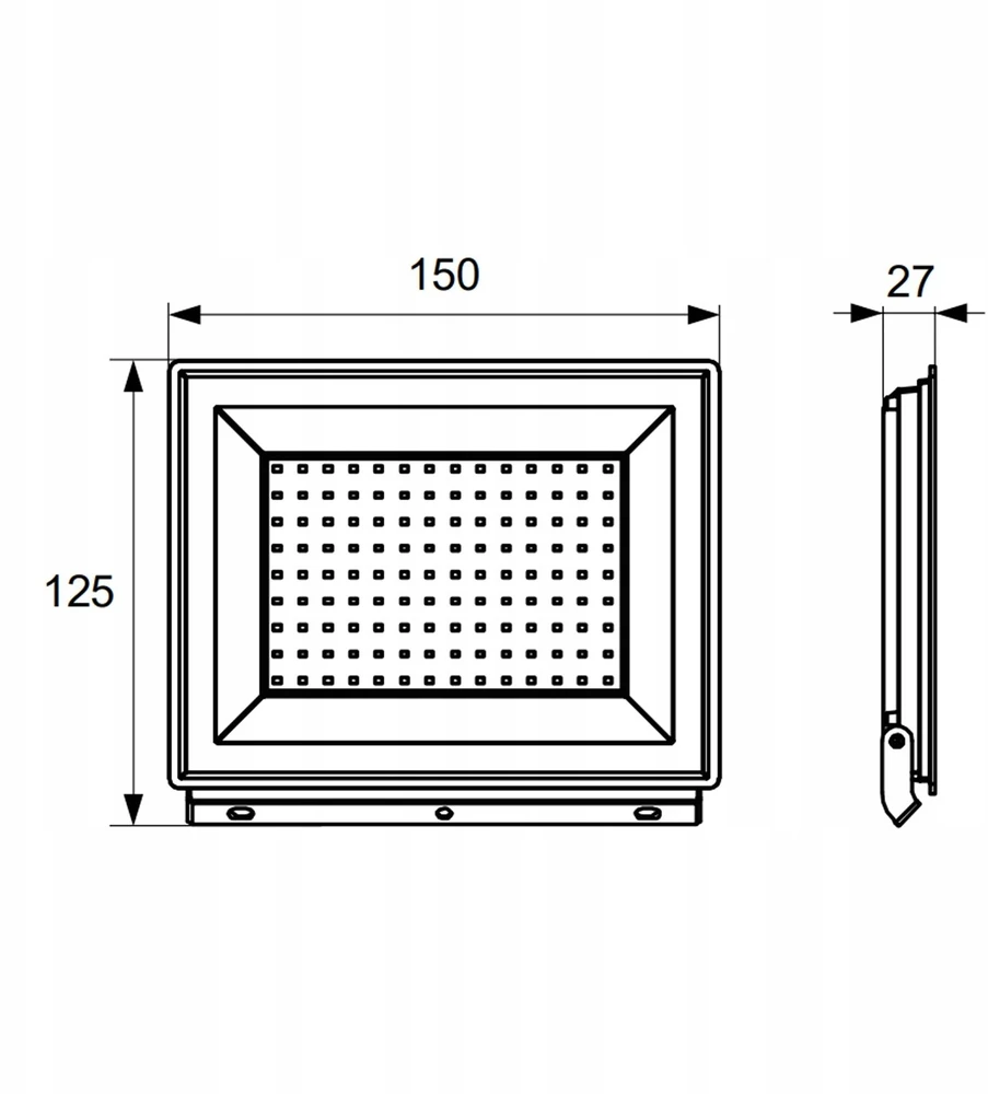 Kafler 30W LED prožektorius KASTEL, juodas, 4000K, IP65, 110°