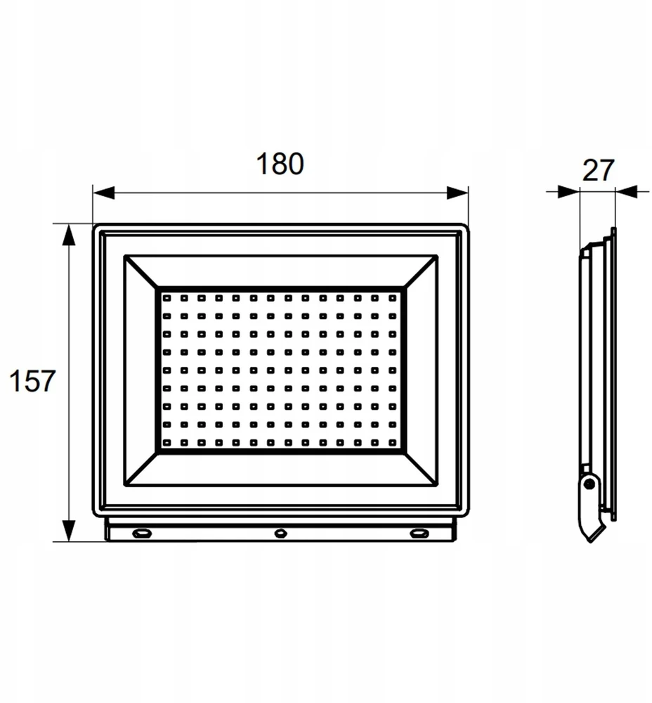 Kafler 50W LED prožektorius KASTEL, juodas, 4000K, IP65, 110°