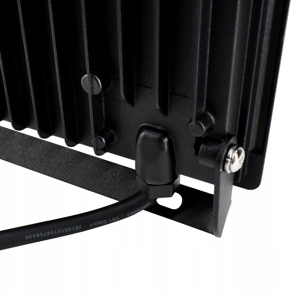 Kafler 50W LED prožektorius KASTEL, juodas, 4000K, IP65, 110°