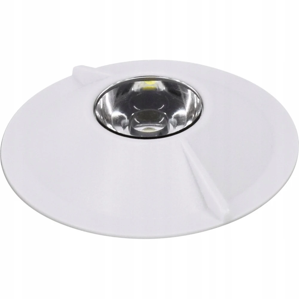 Bemko 3W LED paviršinis avarinis šviestuvas SKALER, baltas, 6000K, IP40, 3h veikimas autonominiu režimu, 50°
