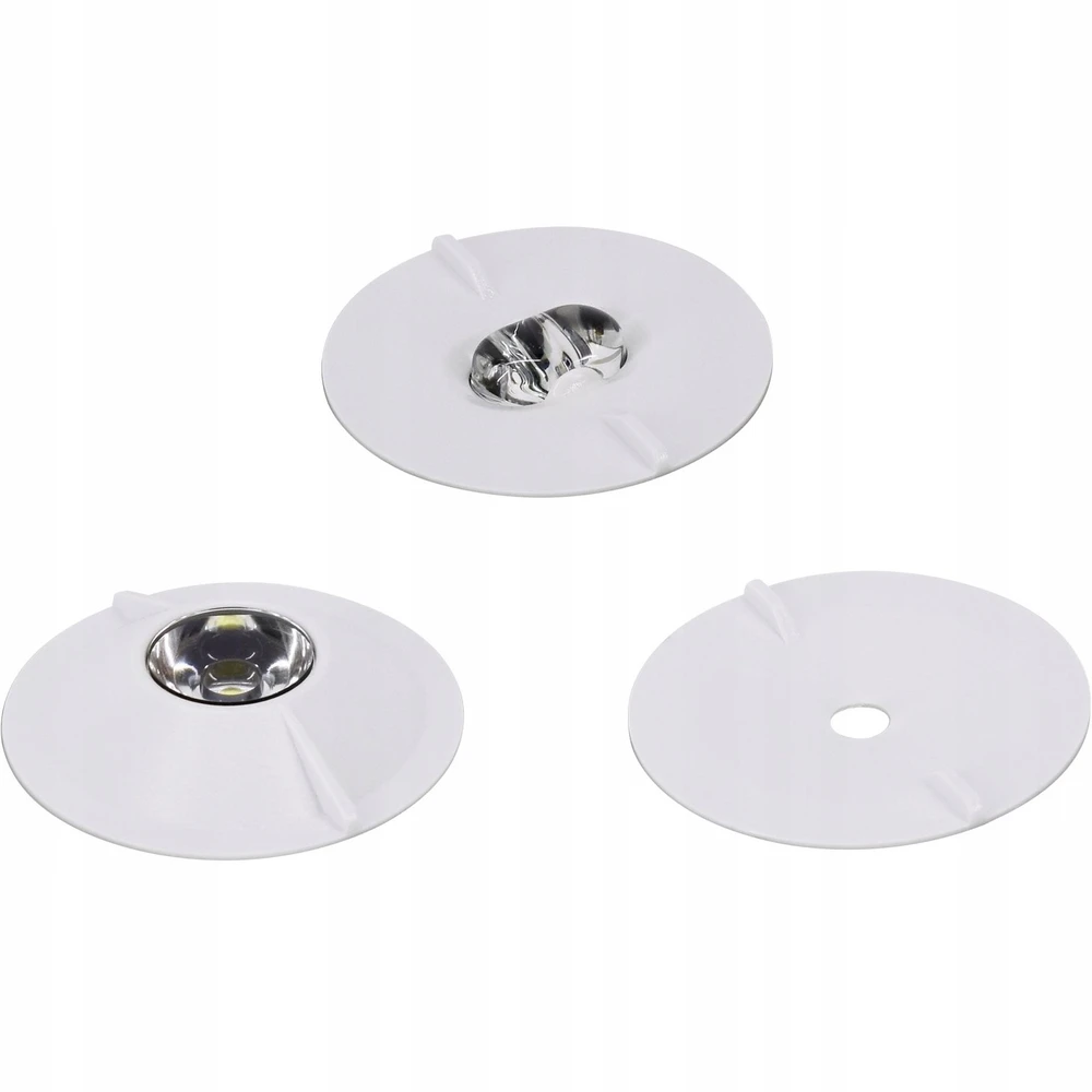 Bemko 3W LED paviršinis avarinis šviestuvas SKALER, baltas, 6000K, IP40, 3h veikimas autonominiu režimu, 145°/55°