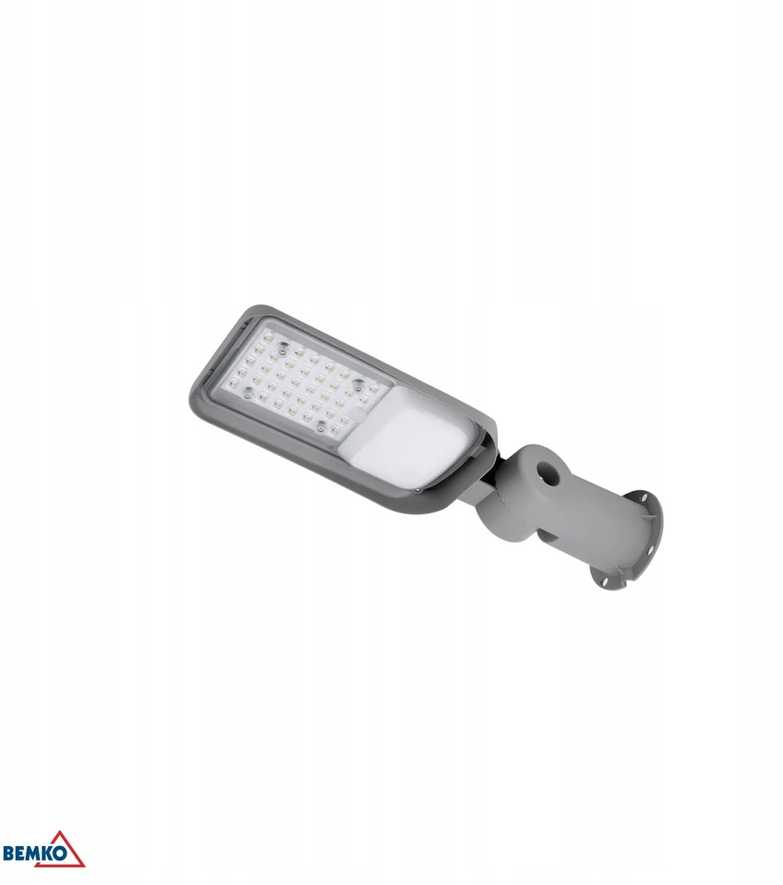 Bemko 30W LED gatvės šviestuvas JAZMIN, šviesiai pilkas, 4000K, IP65
