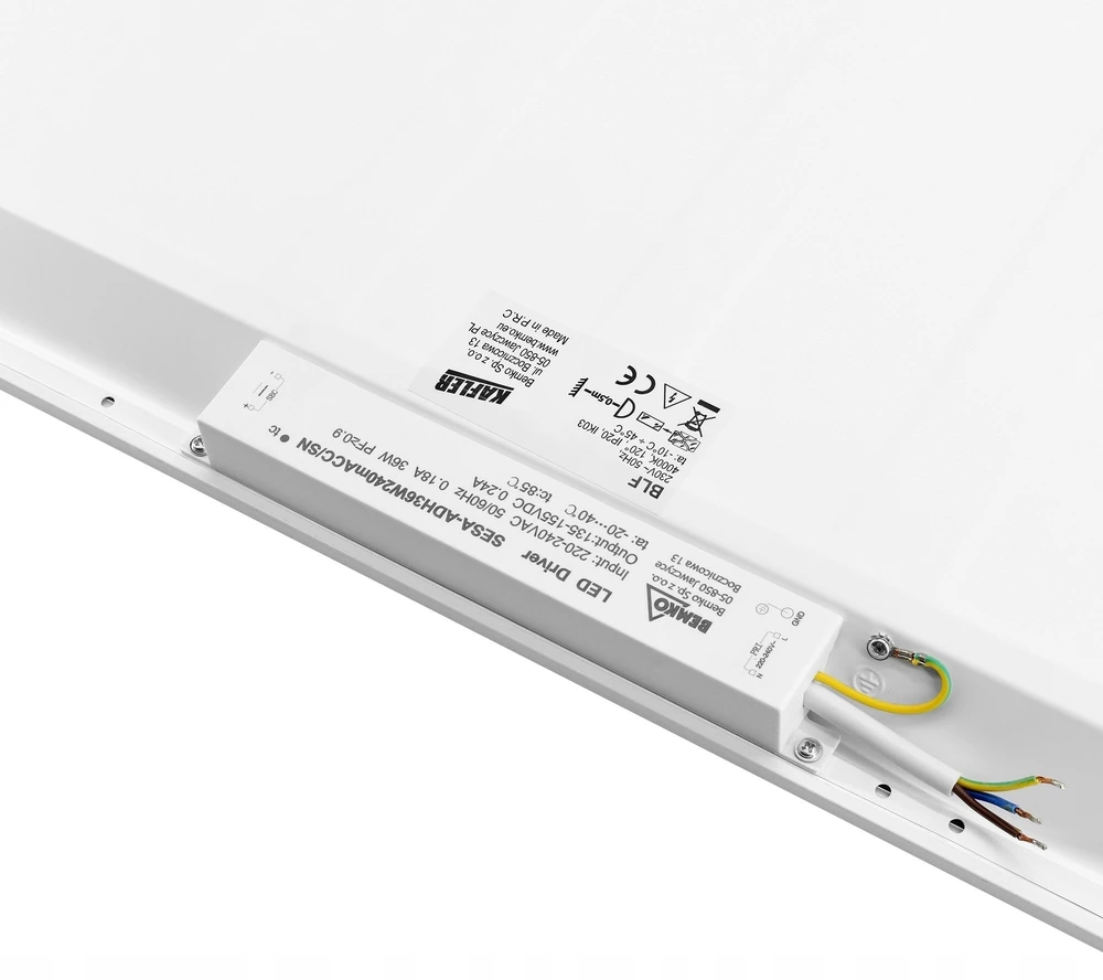 Bemko 36W LED panelė BLF, balta, 4000K, IP20, 120°, 60x60cm