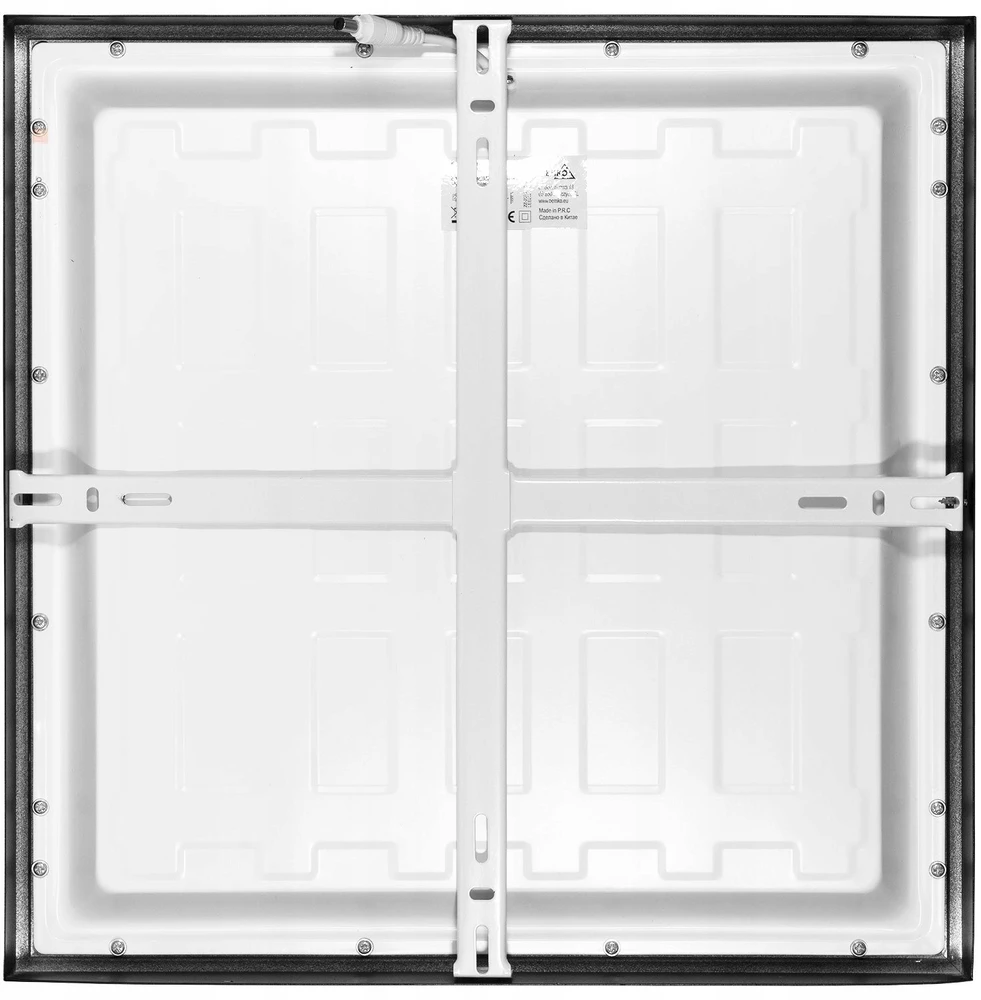 Lubinis šviestuvas Bemko 32W LED paviršinė panelė DENAR, juoda, 4000K