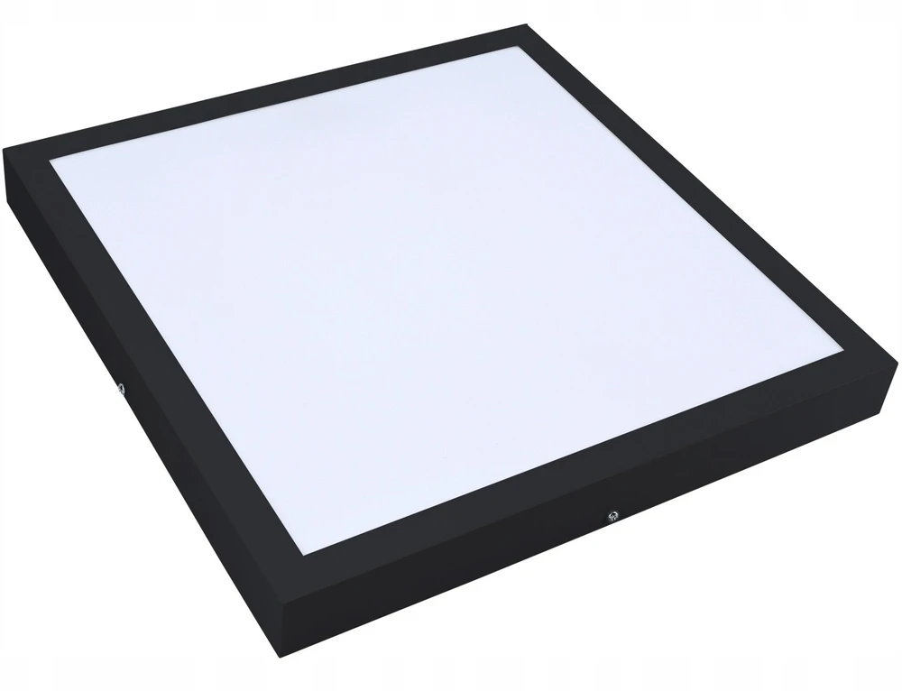 Lubinis šviestuvas Bemko 32W LED paviršinė panelė DENAR, juoda, 4000K