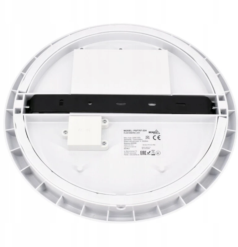 Lubinis šviestuvas Bemko 16W LED plafonas DIANA, baltas, 4000K, IP66
