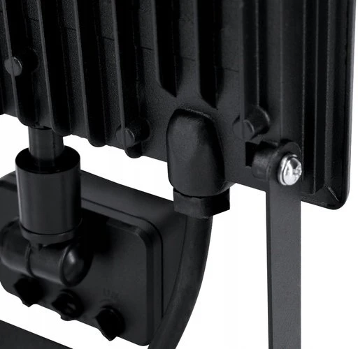 Kafler 30W LED prožektorius KASTEL, juodas, 4000K, IP65, su judesio davikliu