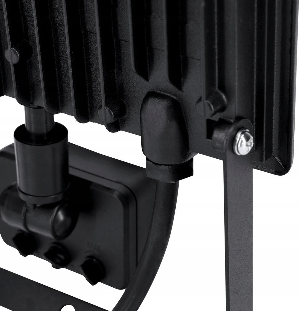 Kafler 30W LED prožektorius KASTEL, juodas, 4000K, IP65, su judesio davikliu