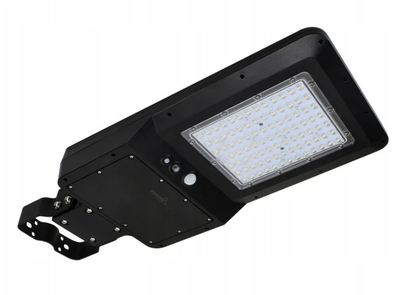 Bemko 40W LED gatvės šviestuvas su saulės baterija ir judesio davikliu, juodas, 4000K, IP65