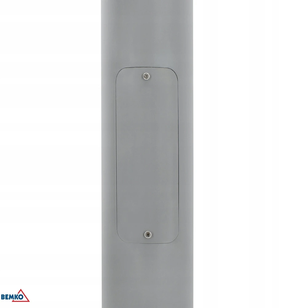 Bemko sulankstomas apšvietimo stulpas, stiebo skersmuo: 60 mm, 3 m pagrindas 160x160 mm, rutulys