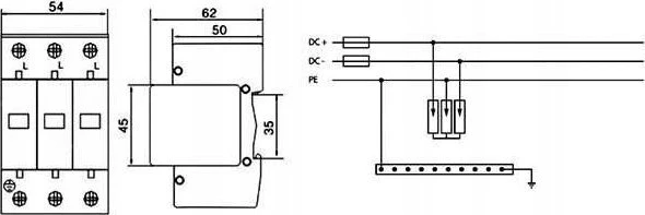 Bemko SURGE LIMITER 3P DC 1000V CLASS T2 SCHELINGER